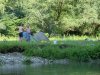 Splav Nery a bicyklovačka na Gerniku