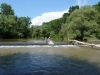 Splav Nery a bicyklovačka na Gerniku